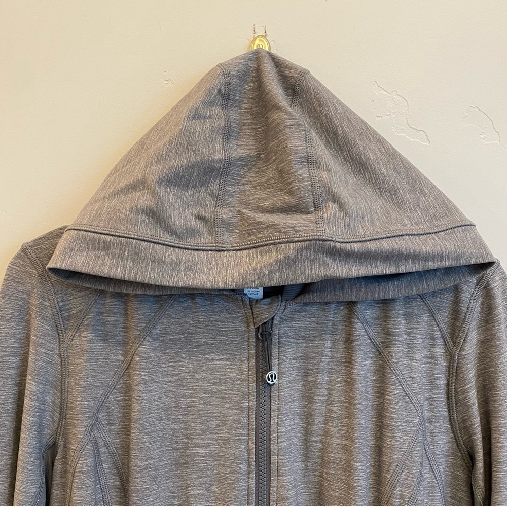 LULULEMON Daily Practice Jacket Heathered Slate Grey - Picture 16 of 16